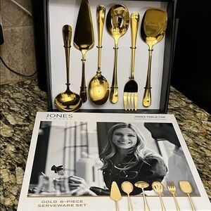 Jones New York Gold 6-Piece Serveware Collection